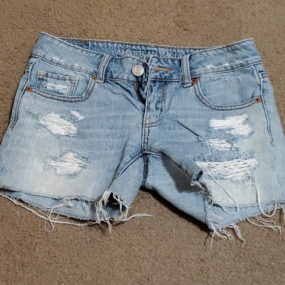 American Eagle Jean Shorts Size 0